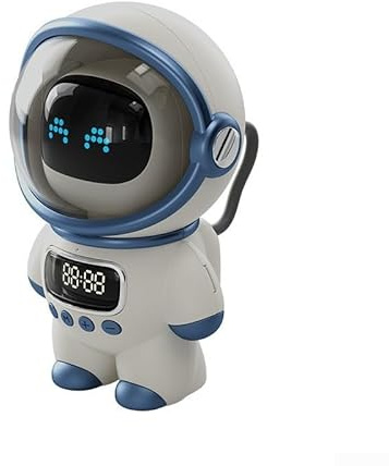 Altoparlante robot intelligente AI, per 5.1 EDR per radio FM, uscita audio 6 W, batteria 1800 mAh, apprendimento interattivo, bianco