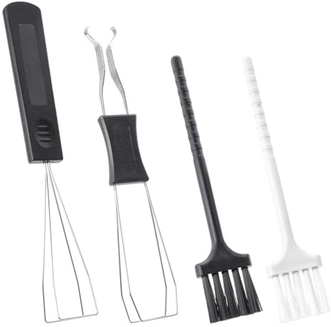 Wesafrae Juego de Herramientas para Extraer Teclas, 2 Extractores de Teclas de Acero Inoxidable con 2 Cepillos para Teclado Mecánico.