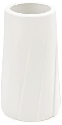 N/A/A /A Vasi di Fiori in plastica - Vaso infrangibile in plastica Effetto Ceramica,Vaso in Ceramica Geometrica infrangibile per caffè, Ufficio, centrotavola, Bianco, Blu, Rosa