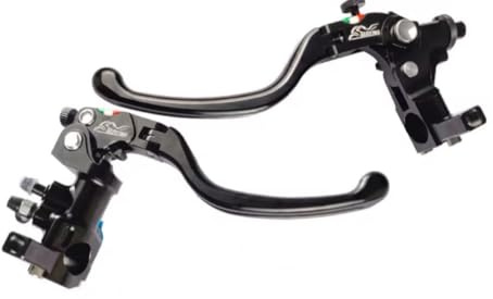 PRORACER Kit bomba de frenos radial y palanca de embrague con manetas plegable anticaida universal para las motos