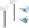 Toothpaste Tube Squeezer, Toothpaste Squeezer Metal 2PCS Tube Squeezer Key Toothpaste Useful and Practical Paint Tube Squeezers Tube Key Squeezer for Toothpaste Hair Gel Hand Cream