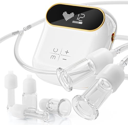 Rolevin 6Pcs Electric Facial Cupping Therapy Set, 3 in 1 Gua Sha Tools for Face Massage, Eye & Neck Skin Care, 3 Sizes Vacuum Suction Cups for Cellulite & Puffiness Reduction