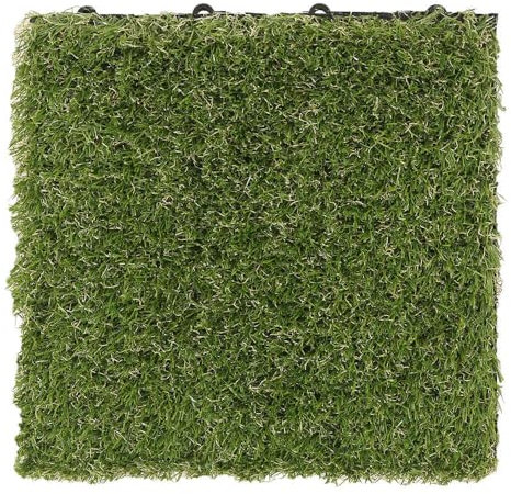 HOME DELUXE - Kunstrasenfliese JUBIN - 6m² - 11 Fliesen 30x30cm I Klickfliese Terrassenfliese Balkonfliese