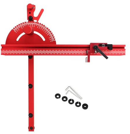 Jauges à onglet pour sciage de table - 15 angles - Outil de travail du bois - Jauges à onglet - Accessoires de clôture et de clôture