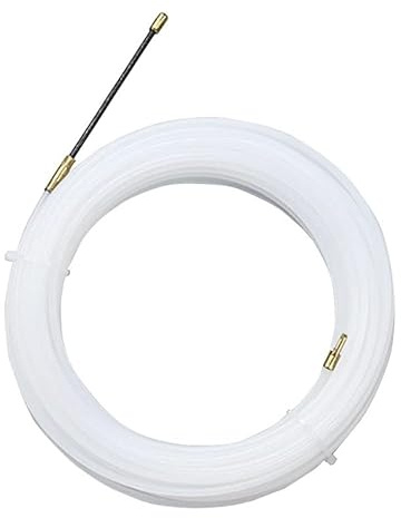 Tenditore per cavi in nylon da 4 mm e 10 m di lunghezza in colore bianco, ideale per fissaggio e organizzatori di cavi.