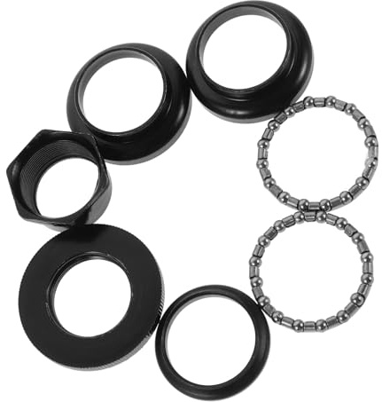 Toyvian - Potencia de bicicleta para juego de dirección de metal, rodamientos de bolas de 25,4 mm, accesorio para horquilla de bicicleta de montaña vintage, marco de acero