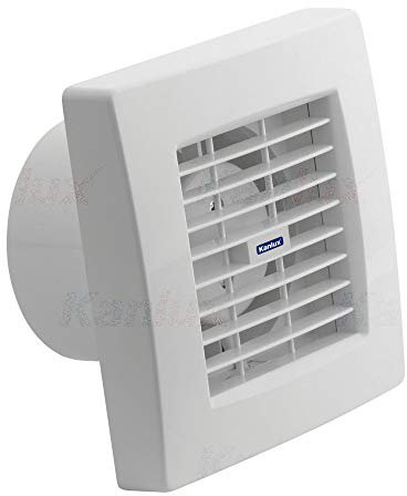 4 5 Inch Automatic Shutter IPx4 19W Bathroom Kitchen Toilet Room Extractor Fan Low Noise Energy Efficient Saving Adjustable Timer 100mm 120mm Diameter Wall Mounted Recessed (5 - Adjustable Timer)