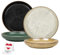 Urban Lifestyle Mezze Teller Ronda Set - 4 Farbige Tapas Teller für Snacks, Kuchen, Frühstück, Obst, Desserts - Perfekt für Mütter, Kochliebhaber, Küche, Catering