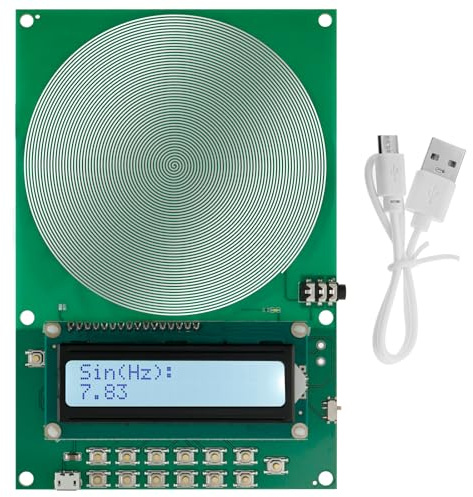 Générateur de résonance Schumann - 7,83 Hz - 0,1 ~ 30 000 Hz - Générateur d'ondes sinusoïdales - 15 x 10 x 1,5 cm - USB - Générateur de fréquence de guérison Schumann - Pour chambre à coucher, bureau