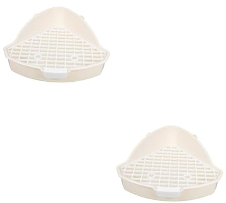 COLLBATH 2stücke Triangle Potty Ecke Kleintier Toilette Litter Box Für Kaninchen Und Andere Kleine Haustiere Langlebige Wiederverwendbare Kompakte Und Designlösung Für Drinnen Und