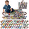 Varrotoy 40-teiliges Spielzeugautos zum Zurückziehen für Kinder mit Spielmatte,Autos Zurückziehen Fahrzeuge,Mini Auto Spielzeug Geschenk für Kinder Jungen Mädchen ab 3 4 5 Jahre(zufällig)