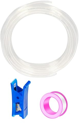 HAXIHA Pneumatisk slang 6 mm OD 4 mm ID polyuretan PU luftslang 12 m 39,4 ft rörsats, tryckluftsslang