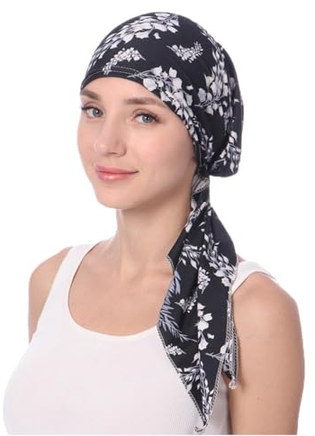 SONZECRLEE Couvre-chef chemo pour femmes été - Bandana élastique et foulard avec motifs colorés pour femmes, 15