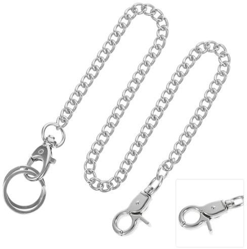 CALLARON Catena Leggera e Acciaio da in Orologio Inossidabile Stile Tasch Argento Antiruggine Unico Jeans e Borsa per Uso DIY