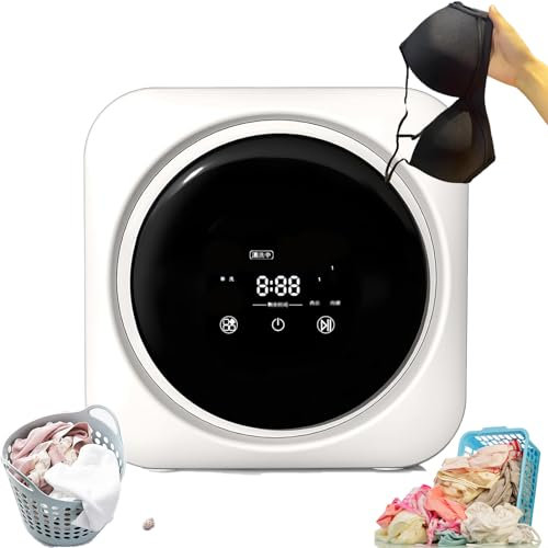 Mini Lavatrice, Lavatrice e Asciugatrice Portatile, Lavatrice 2 in 1 per La Pulizia di Biancheria Intima e Calzini, per Appartamenti, Campeggio, Viaggi - 220 V/110V,Desktop