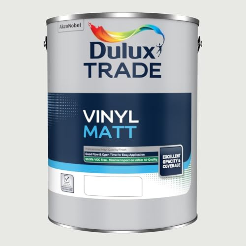 DULUX TRADE VINYL MATT GREY STEEL 4 5L
