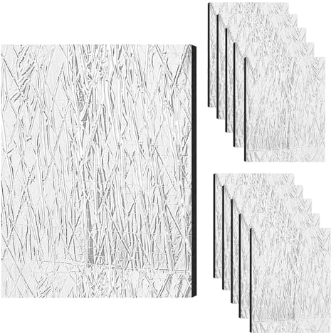 Niesel Material Antivibratil Para Coche,10 Piezas Auto Aislante Térmico Colchón Insonorizante | Hoja De Aluminio Para De Escape Del Motor,Puerta Del Piso Del Baúl Techo De Rueda