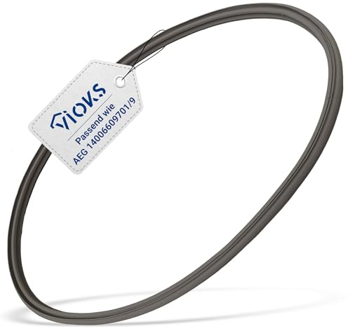 VIOKS Trumtätning fram ersättning för AEG Elеctrolux Juno Zanker Zanussi 14006609701/9 dörrtätning gummi Ø 400/380 mm för torktumlare torktumlare värmepump tork kondensttork