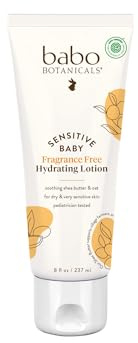 Babo Botanicals Sensitive Baby Fragrance Free Daily Hydra Lotion, 8 Ounce
