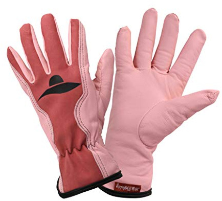 Rostaing MISS-IT06 trädgårdshandskar komfort och fingerfärdighet läder anti-fläck rosa fröken storlek 06, 6