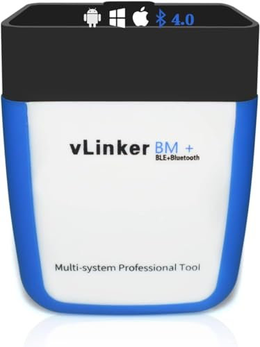vLinker BM+ OBD2 Bluetooth Diagnostic Scan Tool, OBDII Car Scanner for iOS, Android, and Windows - Made for BimmerCode