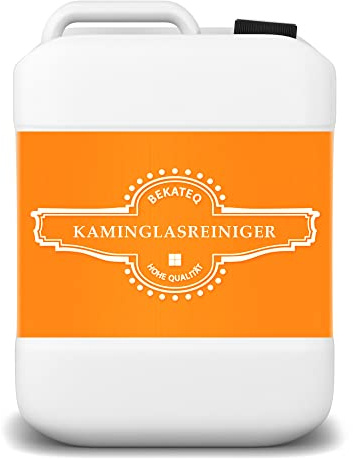 Rengöring av kaminglas, ugns- och kaminskiva, sot, skorstensrengöring skiva glas – löser upp sot, fett, aska, rökharts – repfria kaminskivor och rengöring av ugnsglas – BEKATEQ BK-135 (5 l behållare)