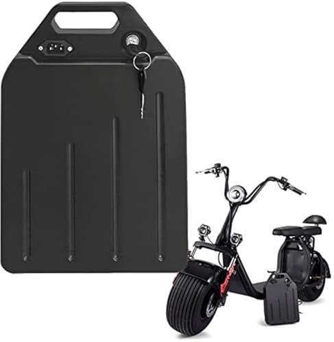 60V 15Ah para Citycoco Fat Tire Scooter eléctrico Batería de Iones de Litio Li-Ion Bicicleta eléctrica de Dos Ruedas con BMS y Cargador para Motor de 1500W 1000W (60V 15Ah)