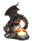 Dragón desconocido titular de la luz del té dragón derecho sentado en huevo de dragón titular de la vela de té figura decorativa
