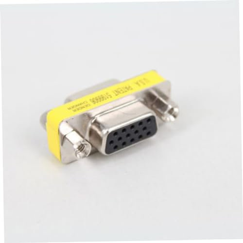 Hemobllo Convertisseur Vga Femelle vers Femelle Mini Adaptateur pour Pc Transmission Vidéo sans Soudures
