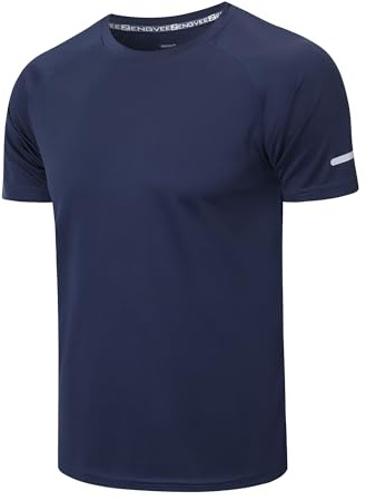 Gaiatiger 1/3 Pack Mens T-Shirts Quick Dry Short Sleeve Tops Running Shirts