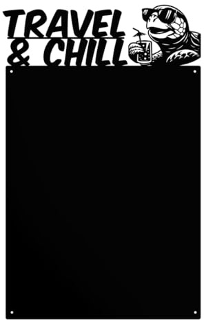Anwicar Pizarra Magnética - Tablero Magnético con Diseño de Animal - Ideal Para Imanes y Notas - Pizarra Magnética Para Escribir - Incl. Kit de Montaje - Negro - 31x50 cm