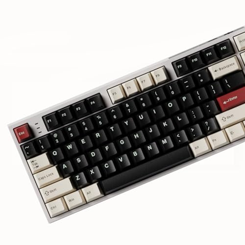 SbocKeeb PBT-tangentkåpor Cherry-standardhöjd retro set för mekaniska tangentbord Cherry Rome