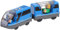 Railway Electric Locomotive Compatible with Wooden Rails Battery Operated Action Locomotive Electric Train Toy Magnetic Electric Train Magnetic Toy for Kids(Blue)