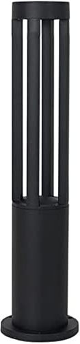 Poste de luz de jardín Portal de lámpara de pilar retro, Luminaria de poste de exterior moderna, Luces de columna LED con carcasa de aluminio IP55 Luces de pilar cilíndricas impermeables, Linterna de
