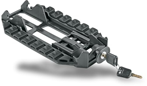 MonkeyLoad-T Adapterplatte Gepäckträger-Adapter (Einfache Montage, Robust und Langlebig, Kompatibel mit Pegasus, Bulls, Kettler, Hercules, KTM & co.), Schwarz