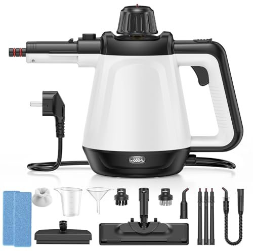 Dampfreiniger, Mehrzweck-Dampfreiniger handgehalten für alles mit 10 Zubehörteilen, Handdampfreinige Dampfreiniger Boden, beseitigt Fett Küche Auto Fenster Sofa Dampfreiniger Polstermöbel