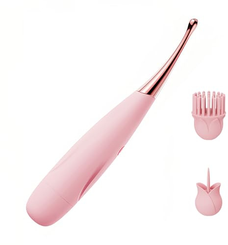 HXLXW Hochfrequenz G-Punkt Vibrator Klitoris Stimulator für Frauen mit 10 Modi und 2 Massageköpfen Leiser Klitoris Vibrator als Sexspielzeug für Frauen Solo oder Paare