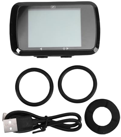 Alomejor Computer da Bici GPS, Tachimetro per Bicicletta, Ampio Display da 3,26 Pollici, Fornisce Analisi dei Dati Professionale