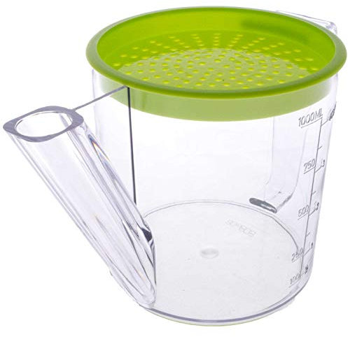 SIDCO Fetttrennkanne mit Sieb Fetttrenner Fettkanne Fettabschöpfer Trennkanne