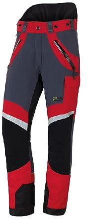 PSS Schnittschutzhose X-Treme Light Rot/Schwarz Gr. 94 schlank und groß