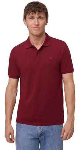 DANISH ENDURANCE Polo Shirts for Men Adult, Organic Cotton Polo Shirt, Short Sleeve, 1 or 2 Pack, Red, 3XL