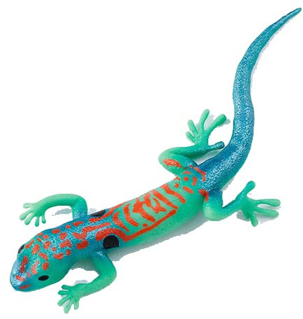 Blue Ocean Geckos Planet Wow Sammelfiguren – Gecko Nr 13 – Pfauenaugen-Taggecko mit Metallic Effekt