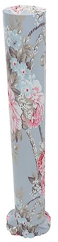 Cabilock Tower Fan Cover Printed Dustproof Full Elastic Cloth for Floor Standing Fan Protective Sleeve Home Decor Blue Polyester