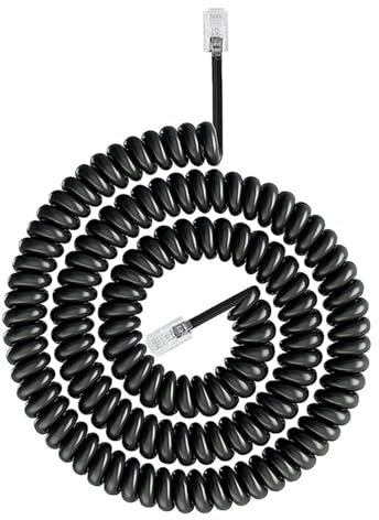 Cavo telefonico RJ9 RJ11 4P4C a spirale fisso fisso fisso per chiamate chiare e durata 200 cm 300 cm