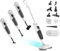 TORDER Steam Spin Mop, lavapavimenti a Vapore per la Pulizia, pulitore a Vapore Portatile Multiuso, 13 Accessori, per Pavimenti in Legno, Laminato, Vinile, Piastrelle, Marmo