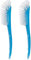 Qisan 2Pcs Reinigungs Bürstengarnitur Langstielige Flaschenbürste Topf und Pfanne Reinigungsbürste Reiniger Wasserflasche Zurück Wäscher Langstielige Abwaschbürsten-Blau