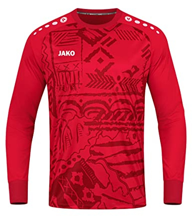 JAKO - Maillot De Gardien Tropicana (Manches Longues), Mixte Enfant, Rouge Sport, 164