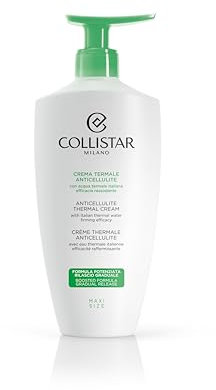 Collistar Crema Termale Anticellulite, Crema Corpo Rassodante Contro Pelle a Buccia d'Arancia e Accumuli Localizzati, Con Alghe Marine e Oli Essenziali, Perfetta Anche per Massaggi, 400ml