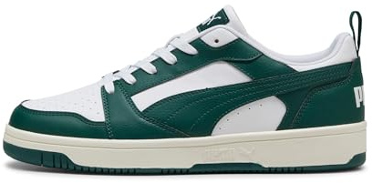 PUMA Rebound V6 Low Unisex Sneaker, Puma White Dark Myrtle Warm White, 43 EU