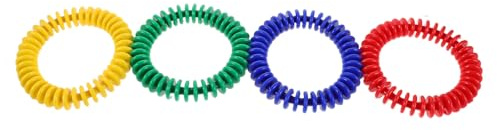 LRXIYODE 4 Pièces Anneaux de Plongée Colorés Lot pour Garçon Fille Jouets de Piscine Anneaux Souples Plastique pour Entraînement sous-Marin et Jeux de Lancer Aquatiques